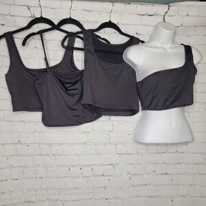 Women's 4 Pack Bodycon Crop Tops Medium